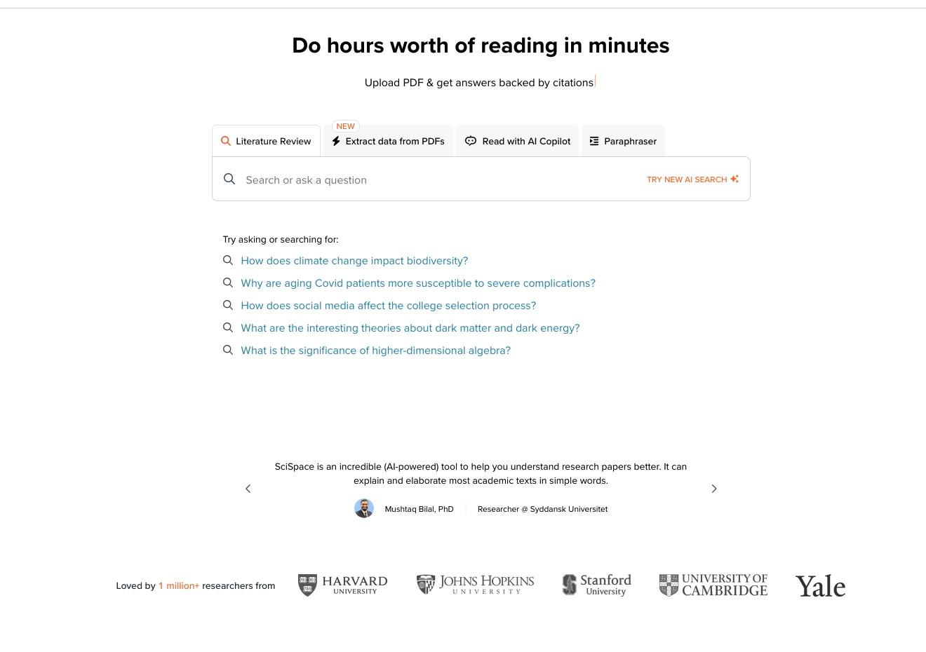 AI Chat for scientific PDFs