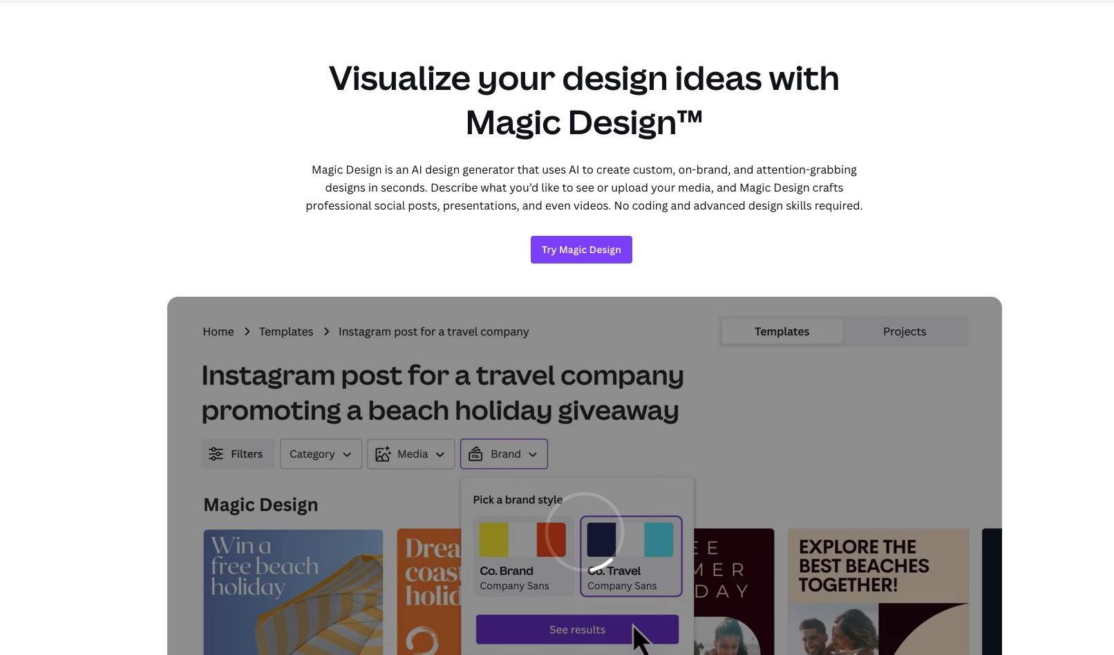 Magic Design：Canva推出的AI设计新星