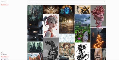 Midjourney展示墻