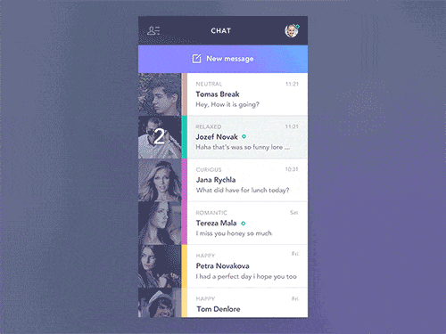 New Message Animation by Jakub Antalik