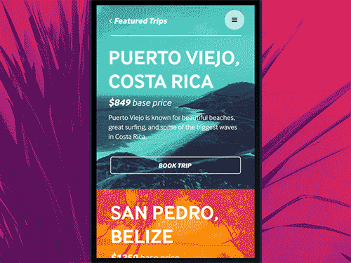 Menu Animation by Nikki Clark