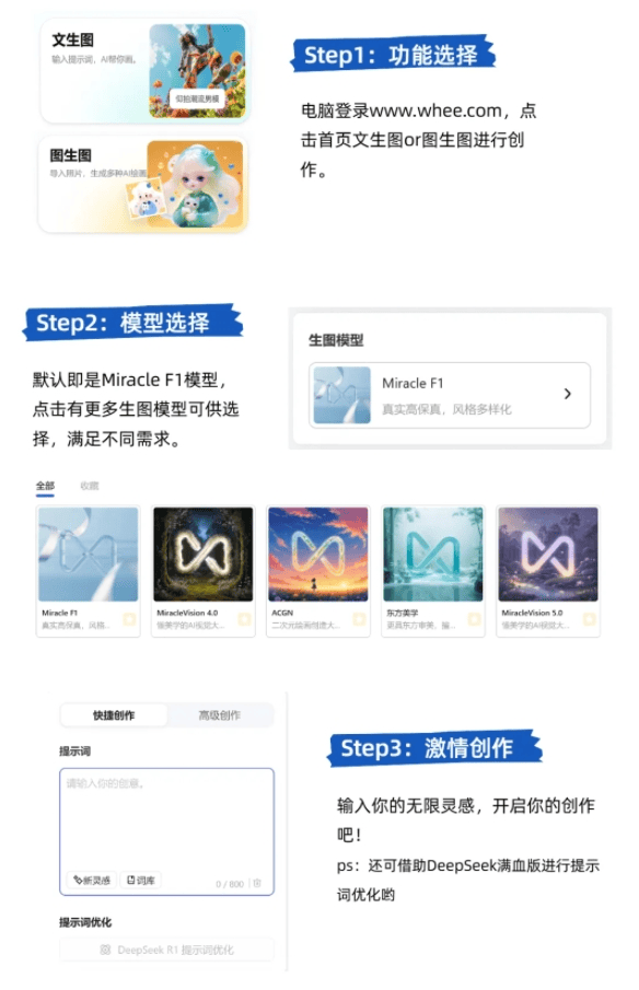 体验美图WHEE平台Miracle F1！高品质AI图像生成新选择