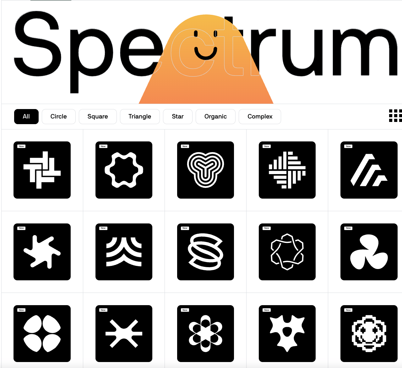 帮助设计师释放创造力的进阶图形素材Spectrum几何图形库