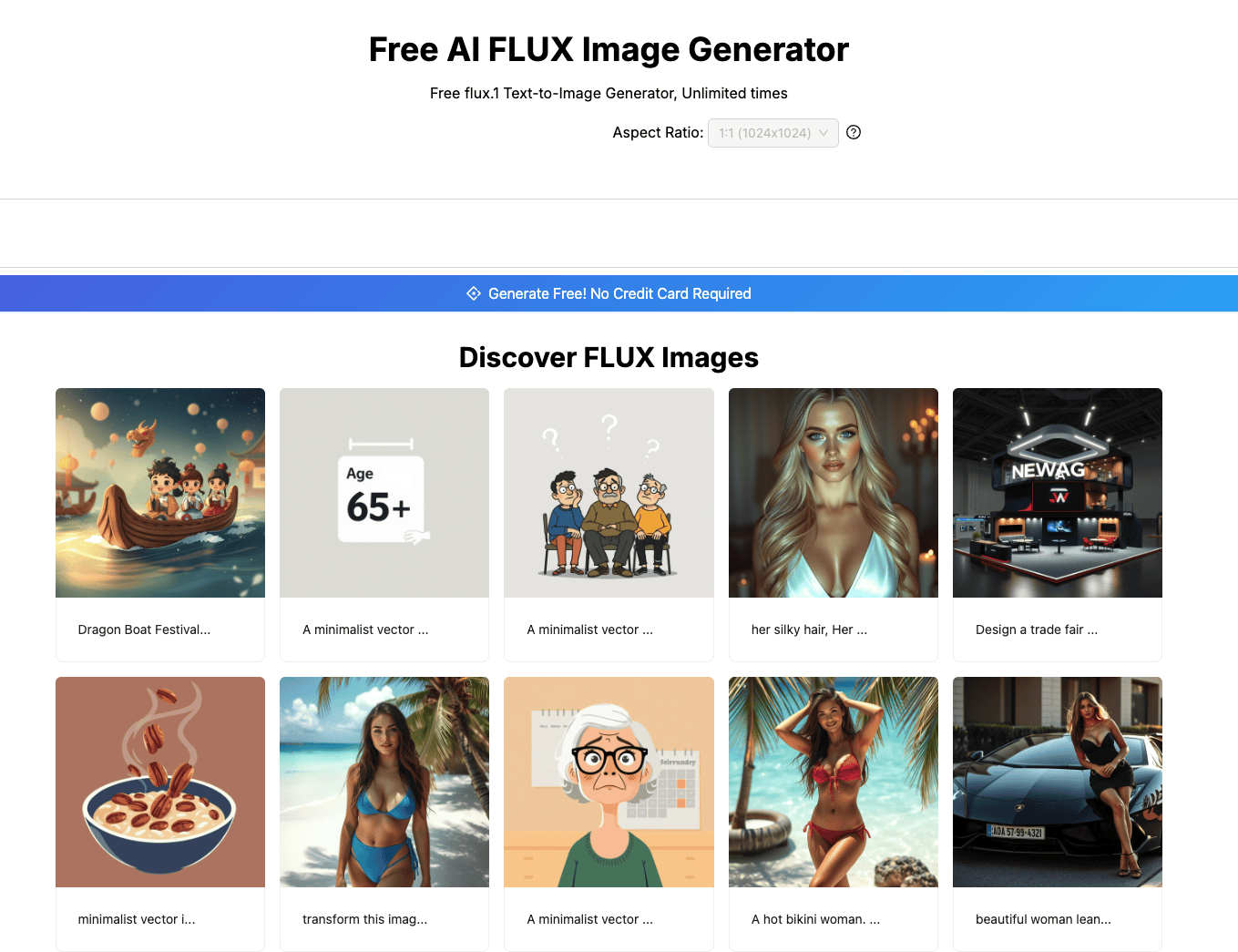Flux.1完全免费的在线AI图像生成服务，轻松创建视觉内容