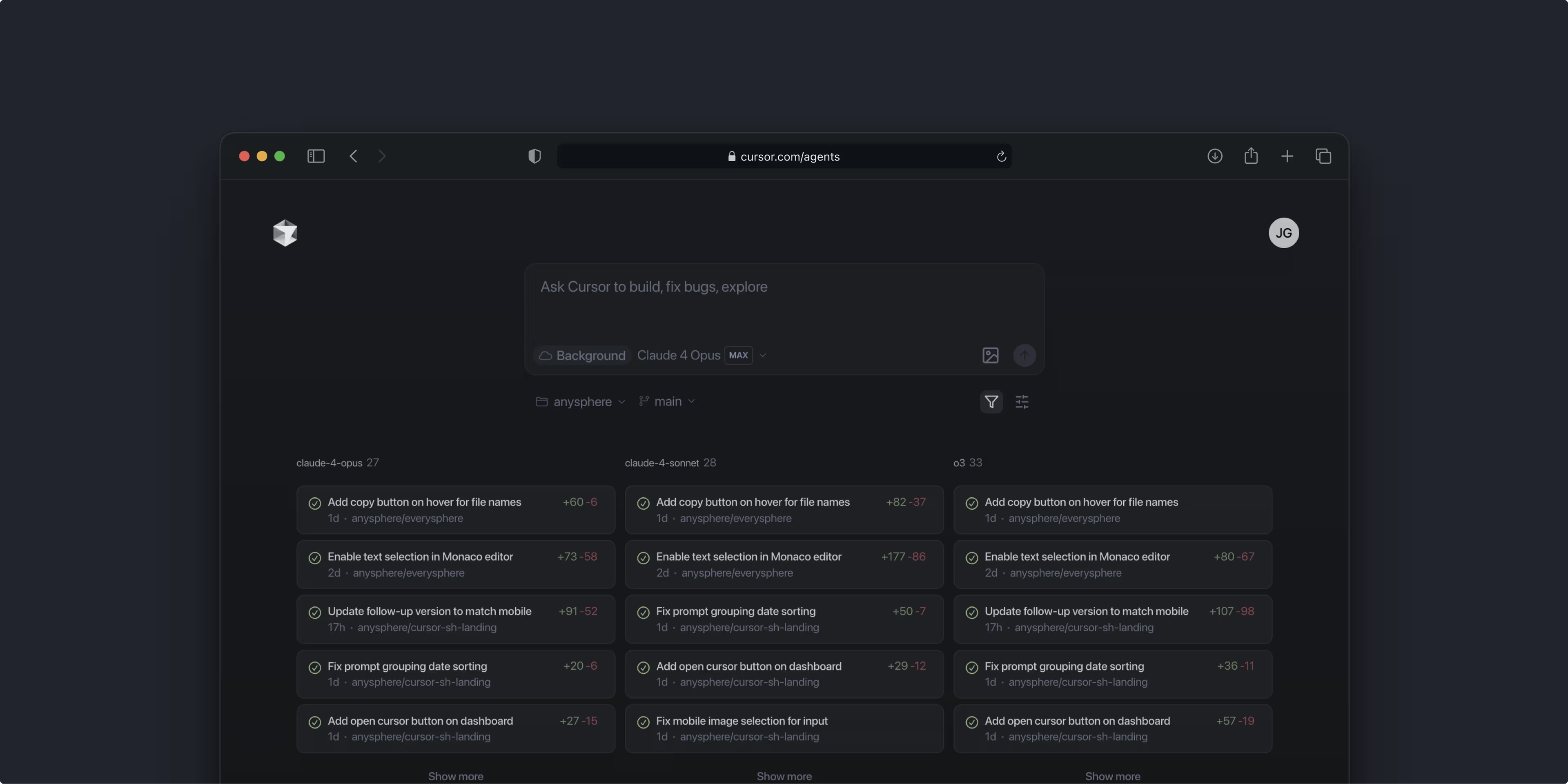 Curaor 发布 Web 版 Cursor Agent