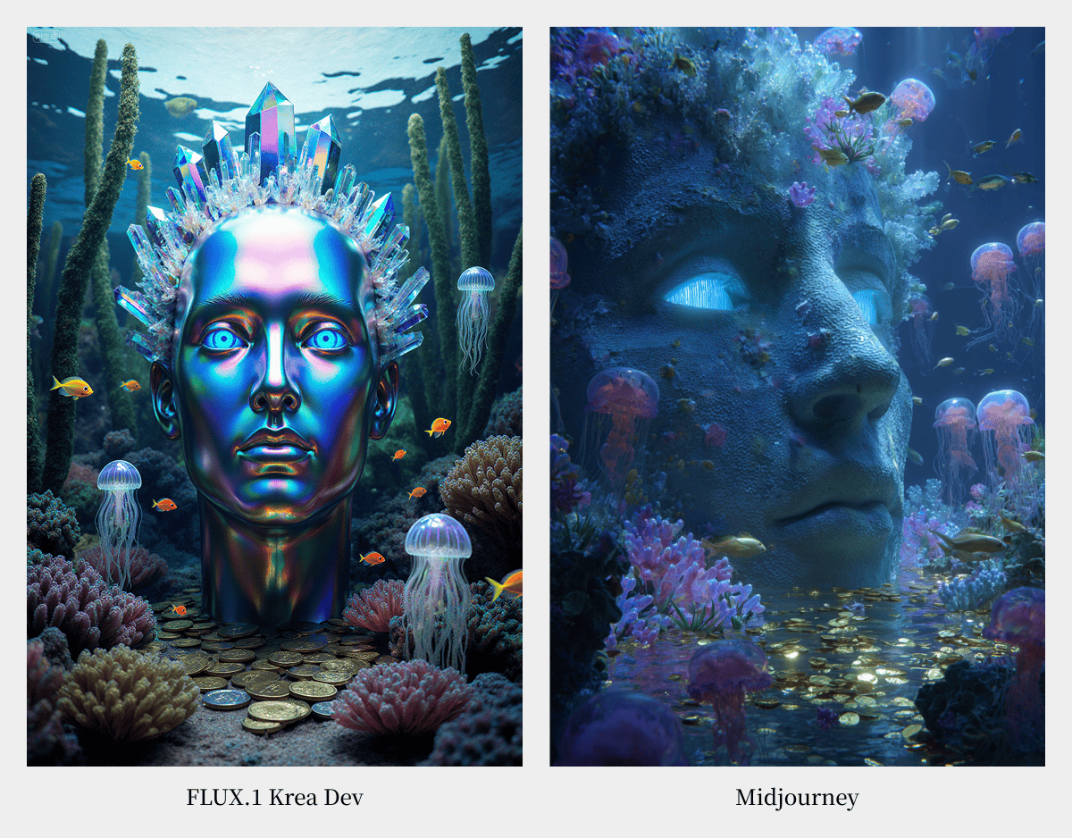 超大杯测评！FLUX.1 Krea Dev 对决 Midjourney，谁才是写实之王？