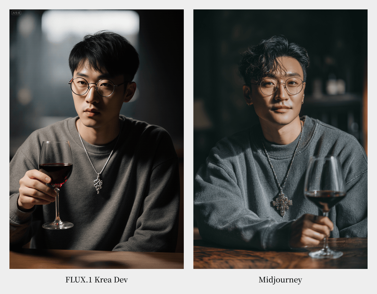 超大杯测评！FLUX.1 Krea Dev 对决 Midjourney，谁才是写实之王？