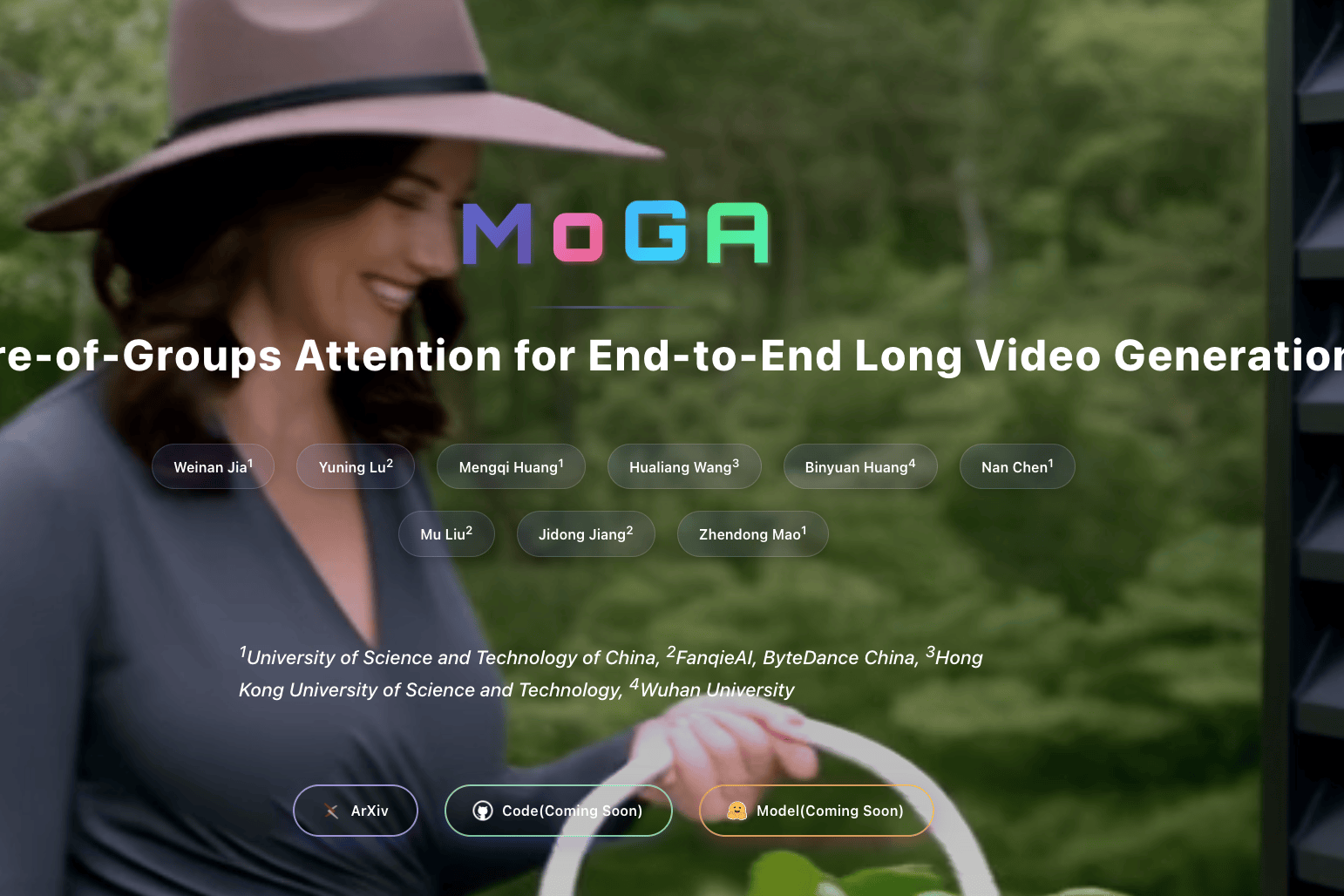 中国科大与字节跳动发布 MoGA 长视频生成模型：一分钟多镜头短片一键生成，助力全球AI竞赛