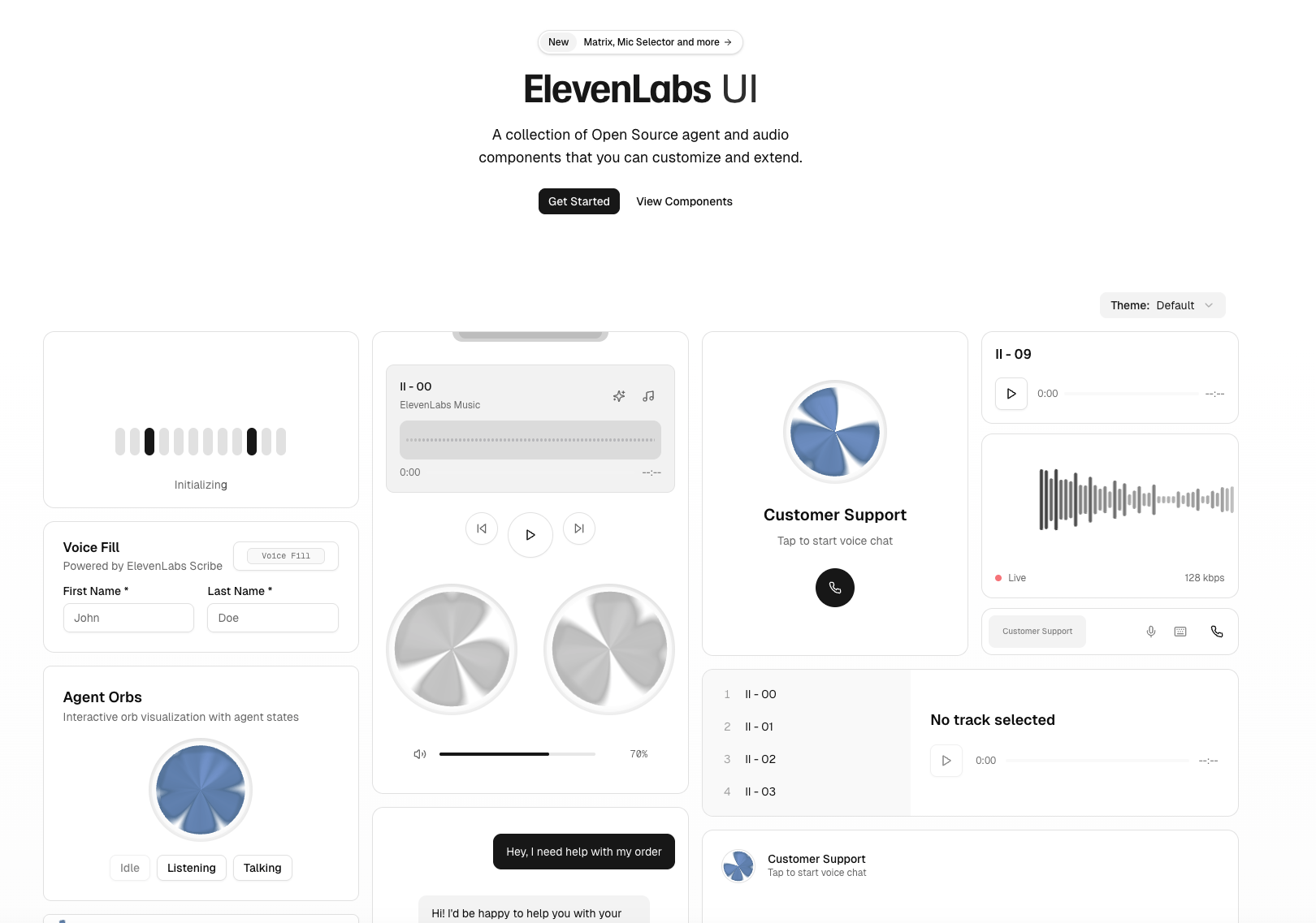 AI 语音界面利器来了！ElevenLabs 推出开源组件库 “ElevenLabs UI”