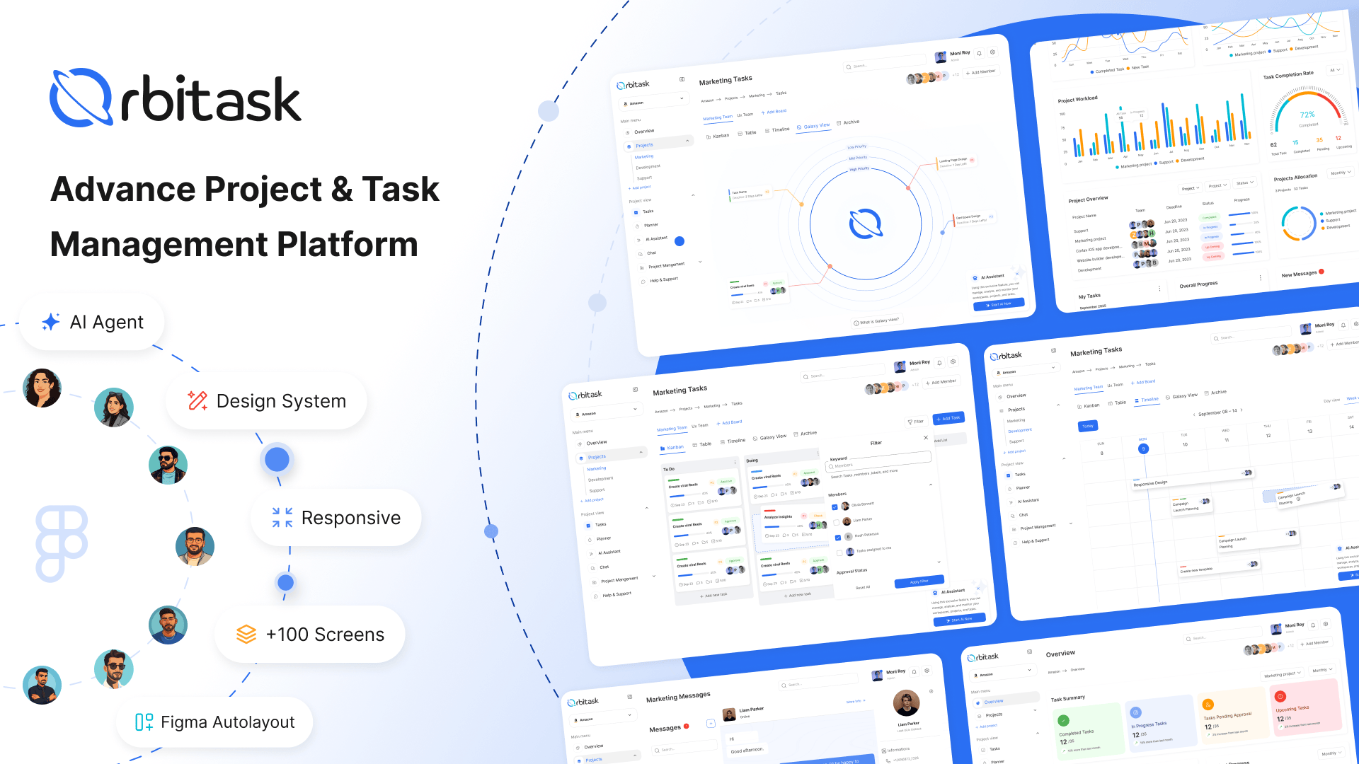 OrbiTask 任务管理设计系统：轨道式可视化界面与自动化工作流的新体验