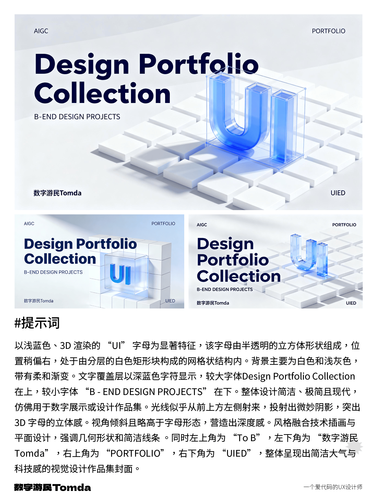 设计作品集封面不用愁，AI帮你高效搞定！
