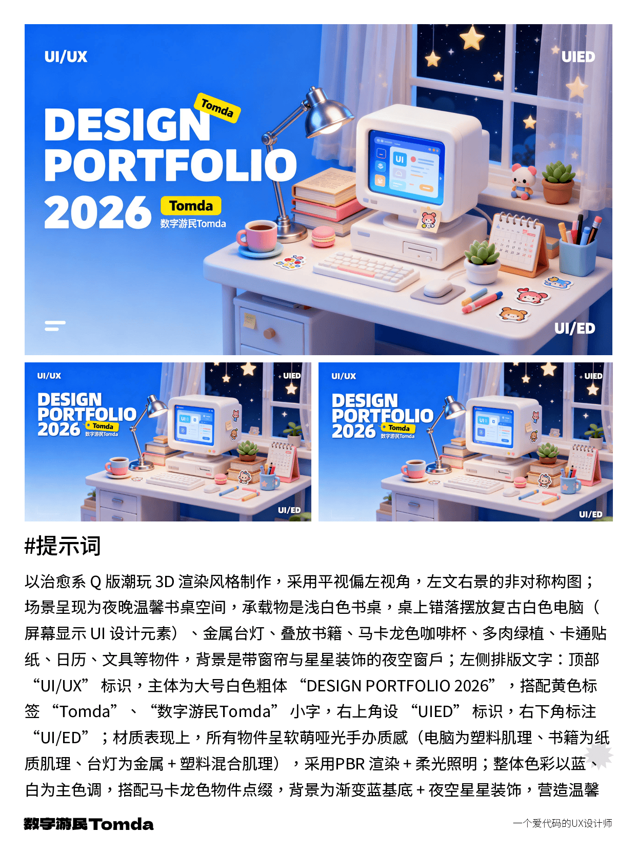 设计作品集封面不用愁，AI帮你高效搞定！