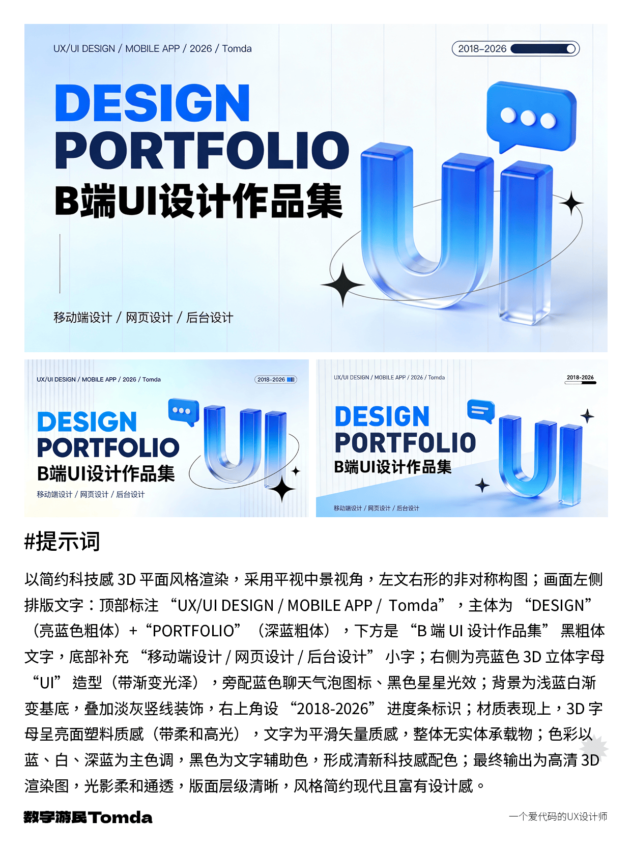 设计作品集封面不用愁，AI帮你高效搞定！