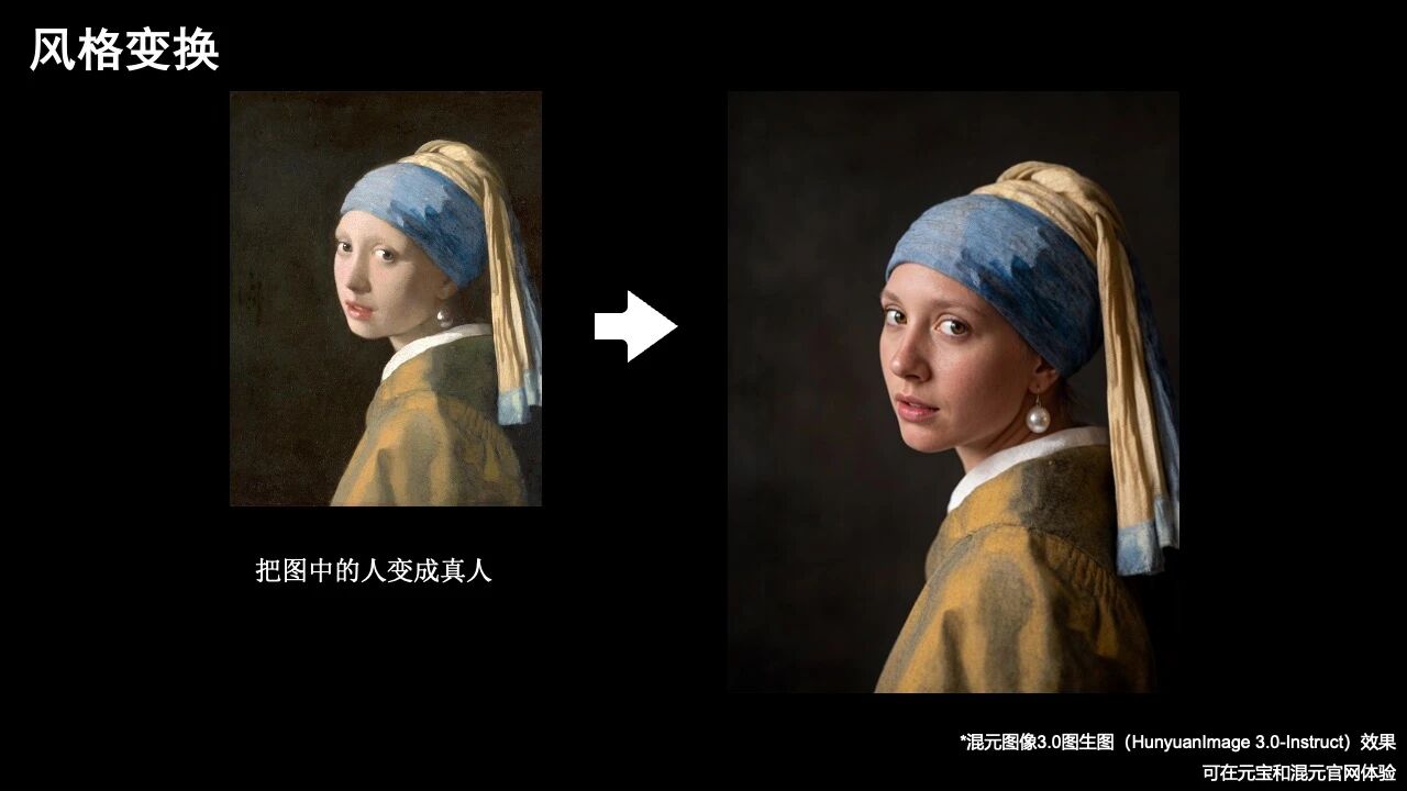混元图像3.0图生图模型上线元宝：一句话就能p图