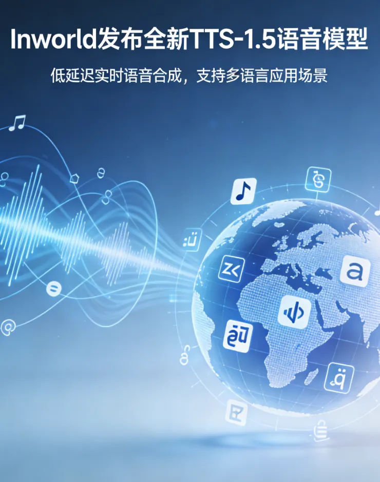 Inworld 发布全新 TTS-1.5 语音模型：低延迟实时语音合成，支持多语言应用场景