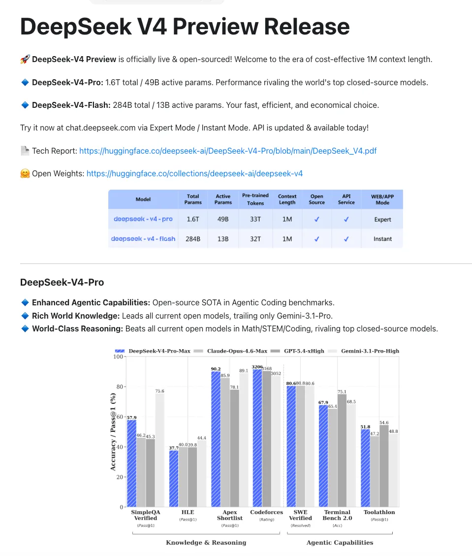 OpenClaw发布2026.4.24新版本：DeepSeek V4 Flash成为默认模型，Agent工作流能力全面增强
